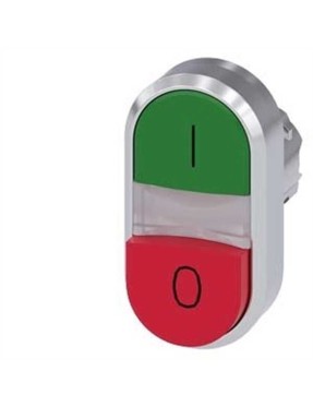 Siemens 3Su1050 3Bb42 0Ak0 Sirius Act Metal İkiz Buton Yukarı Aşağı Simgeli Kırmızı Yeşil