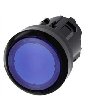 Siemens 3Su1001 0Ab50 0Aa0 Işıklandırılabilir Yay Dönüşlü Plastik Buton Kafası Mavi