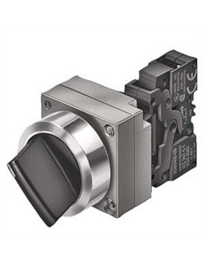 Siemens 3Sb3610 2Da11 3Sb3 Metal Seri 22Mm Komple Mandal Butonlar Kalıcı 10A Siyah 1 0 2 Pozisyonlu 1No 1Nc