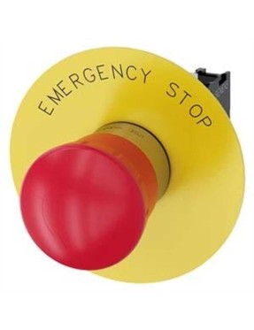 Siemens 3Su1150-1Hb20-1Cg0 Sirius Act Metal Çevir-Kur 1Nc Emergency Stop Plakalı Komple Acil Stop Mantar B