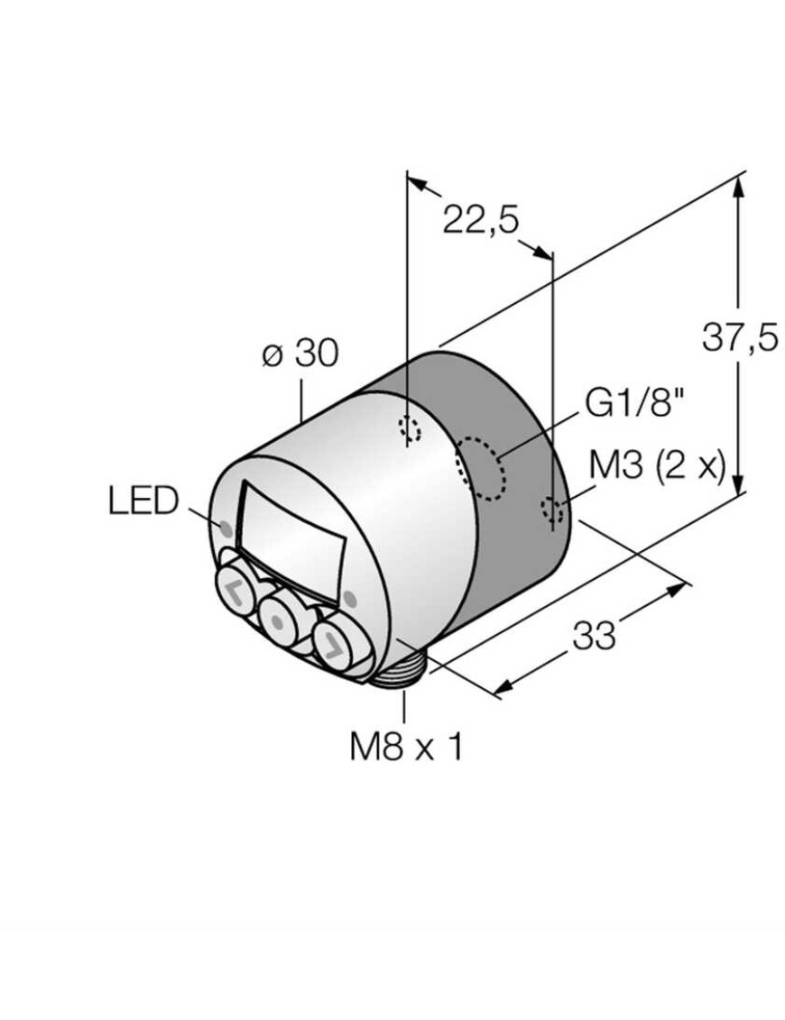 Turck 6833010 PK010R-N12AL-2UP8X-V1141 Basınç Sensörü TURCK 6833010 PK010R-N12AL-2UP8X-V1141 BASINÇ SENSÖRÜ