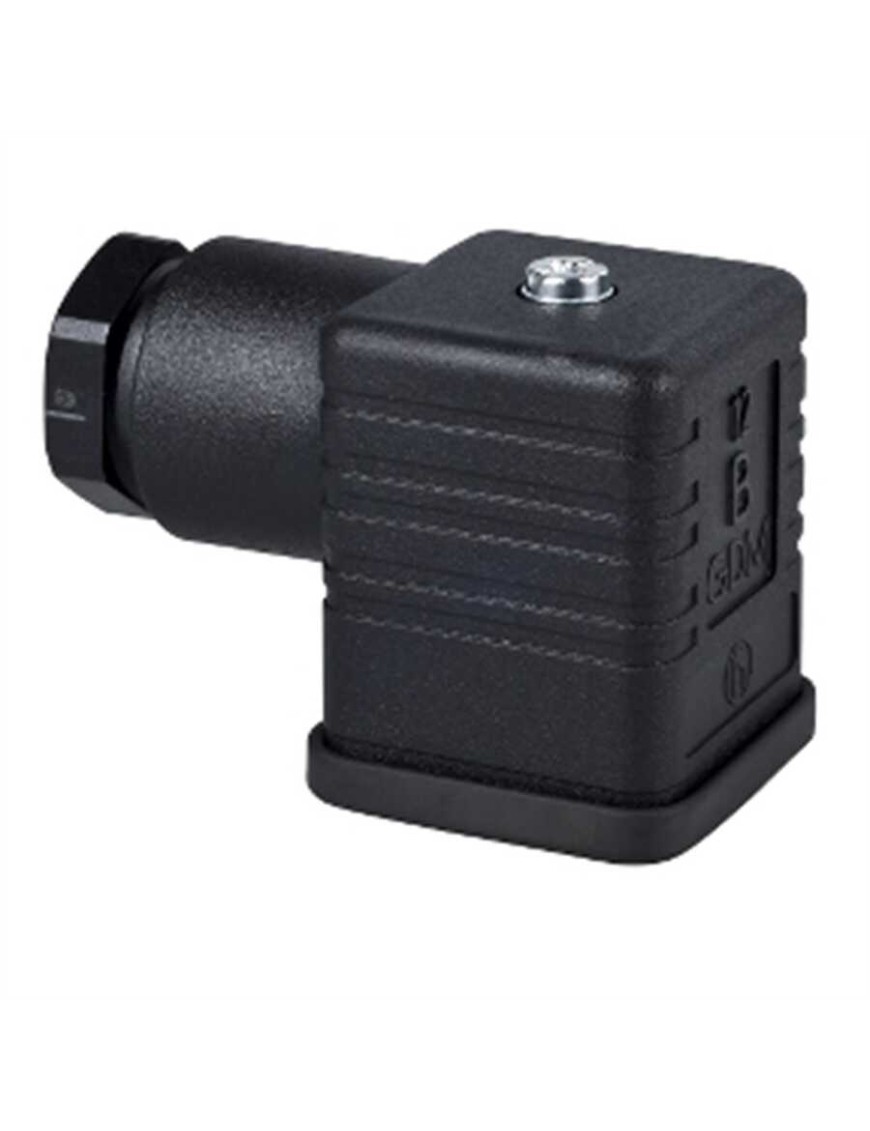 Telemecanique XZCC43FCP40B DIN 43650 A, 4 Pimli, Dirsekli Konnektör - Kablo Rakoru PG 11 Schneider Xzcc43Fcp40B 4 Pimli Dirsekli Konnektör Pg11 Girişli