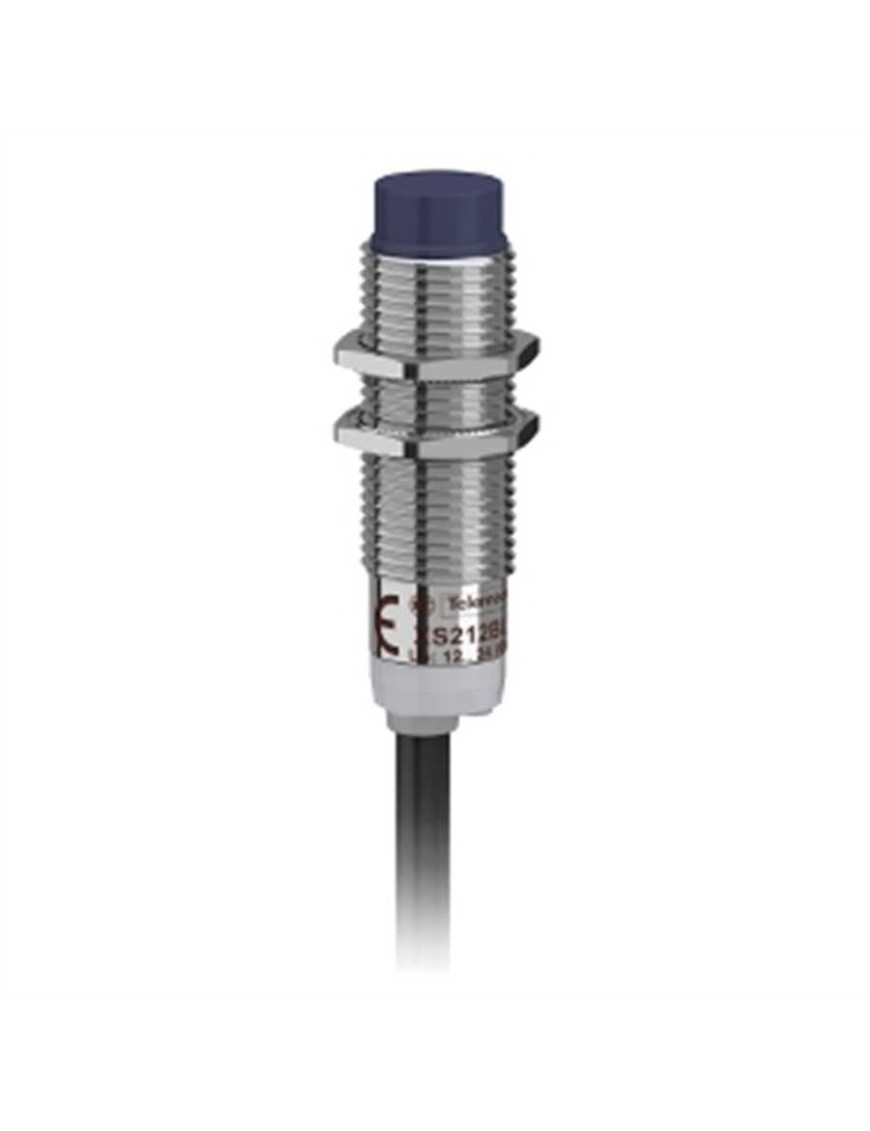 Telemecanique XS212BLPAL2 Endüktif Sensör XS2 M12 - U41,3mm - Pirinç - Sn4mm - 12..24VDC - Kablo 2m Schneider Xs212Blpal2 Endüktif Sensör Pirinç-Sn4Mm-12-24Vdc-Kablo 2M