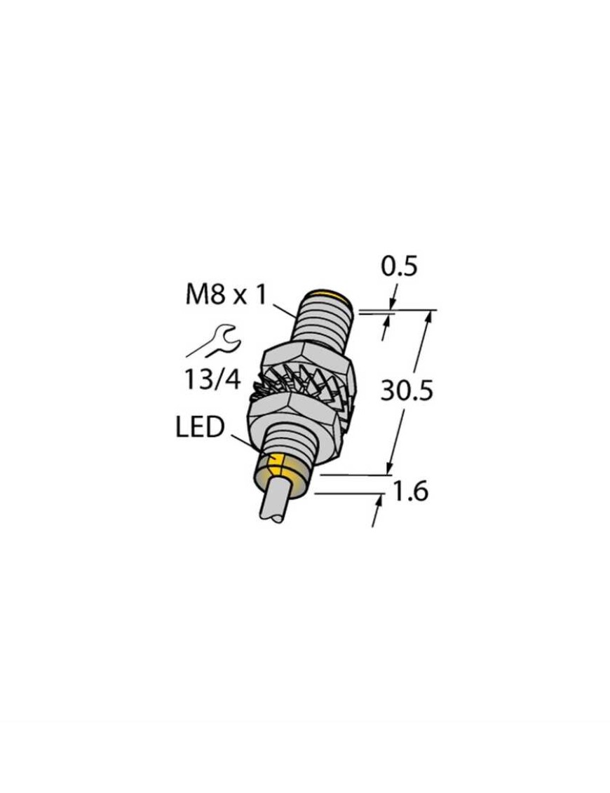 Turck 4602901 BI2-M08-AP6X Endüktif Sensör Artırılmış Anahtarlama Mesafesi İle TURCK 4602901 BI2-M08-AP6X ENDÜKTİF SENSÖR