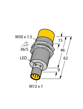 Turck 4670510 NI20-M30-AP6X-H1141 Endüktif Sensör Artırılmış Anahtarlama Mesafesi İle