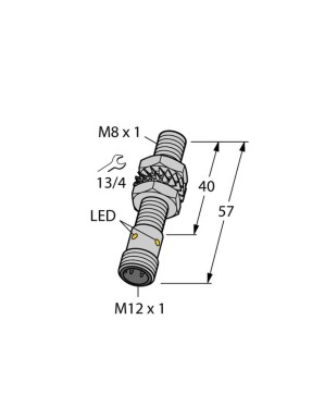 Turck 4602071 BI2U-EGT08-AP6X-H1341 Endüktif Sensör Artırılmış Anahtarlama Mesafesi İle