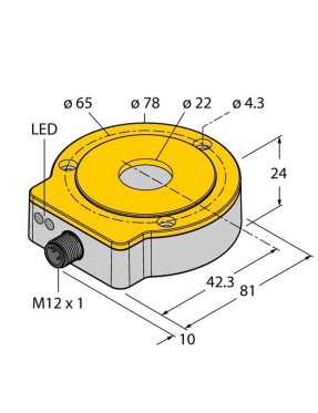 Turck 1590910 RI360P0-QR24M0-INCRX2-H1181 TEMASSIZ ENKODER