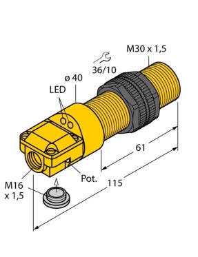 Turck 23104 BC10-P30SR-FZ3X2 Kapasitif Sensör