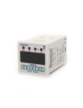 Emas RZ1D1S-1 RZ1 Serisi 12VAC/DC 1CO5A (rezistif) 0,1sn-99,59Saat Dijital Zaman Elektronik Röle