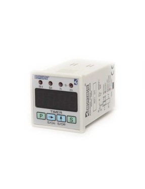 Emas RZ1D1B-1 RZ1 Serisi 12VAC/DC 1CO5A (rezistif) 0,1sn-99,59Saat Dijital Zaman Elektronik Röle