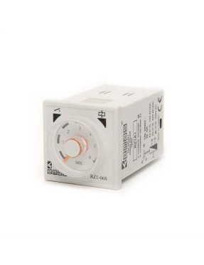 Emas RZ1A1A06S-25 
RZ1 Serisi 24VAC/DC-230VAC 1CO5A (rezistif) 0,1sn- 6sn Analog Zaman Elektronik Röle