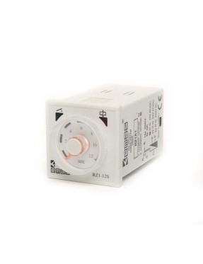 Emas RZ1A1B12S-1 RZ1 Serisi 12VAC/DC 1CO5A (rezistif) 1sn-12dk Analog Zaman Elektronik Röle