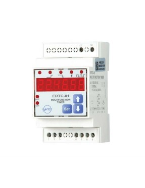 Entes M0219 ERTC-01-DIN Çok Fonksiyonlu 230VAC DIN III Zaman Rölesi