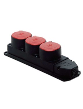 Tp Electric 3104-308-0300 3X25A Kauçuk Üçlü Grup Priz IP44