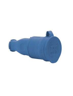 Tp Electric 3101-304-0900 1X16A Kauçuk Uzatma Prizi Mavi IP54 Vidalı