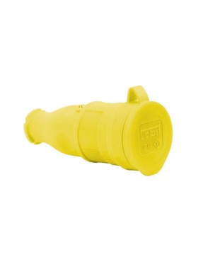 Tp Electric 3101-304-0700 1X16A Kauçuk Uzatma Priz Sarı IP54 Vidalı