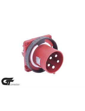 Tp Electric 3138-320-1699 5X125A CEE Norm(GT) Düz Makine Fişi 120X120 Vidalı IP67