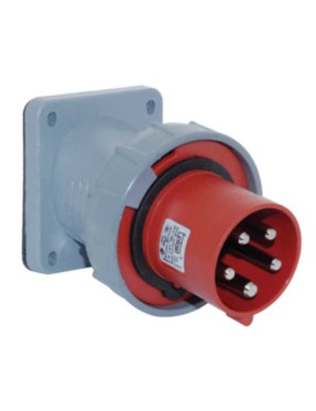 Tp Electric 3138-318-1600 5X125A Eğik Makine Fişi 120X130 Vidalı IP67