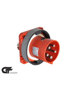 Tp Electric 3134-320-1699 5X63A CEE Norm(GT) Düz Makine Fişi 100X100 Vidalı IP67
