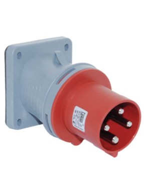 Tp Electric 3131-318-1600 4X63A Eğik Makine Fişi 100X107 Vidalı IP44