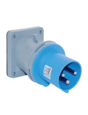 Tp Electric 3128-318-0900 3X63A Eğik Makine Fişi 100X107 Vidalı IP44