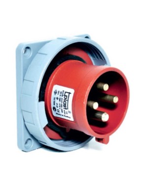 Tp Electric 3127-320-1600 4X32A CEE Norm Düz Makine Fişi 83X90 Vidalı IP67