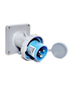Tp Electric 3125-318-0900 3X32A CEE Norm Eğik Makine Fişi 85X85 Vidalı IP67