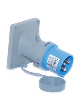 Tp Electric 3124-318-0900 3X32A CEE Norm Eğik Makine Fişi 85X85 Vidalı IP44