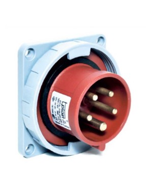 Tp Electric 3106-320-1600 5X16A CEE Norm Düz Makine Fişi 83X90 Vidalı IP67