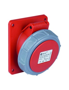 Tp Electric 3106-309-1600 5X16A CEE Norm Eğik Makine Prizi 83X90 Vidalı IP67