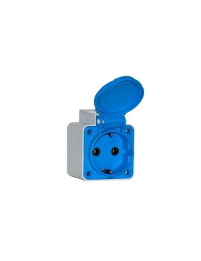 Tp Electric 3101-410-0900 1X16A Duvar Tipi Pano Prizi Mavi IP54 Vidalı