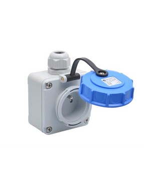 Tp Electric 3101-382-0900 1X16A Duvar Prizi Fransız Tipi Çocuk Korumalı IP68 Vidalı