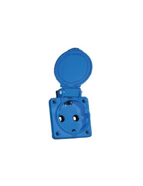 Tp Electric 3101-332-0900 1X16A Pano Prizi Çocuk Korumalı Mavi IP54 Vidalı