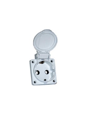 Tp Electric 3101-332-0600 1X16A Pano Prizi Çocuk Korumalı Gri IP54 Vidalı
