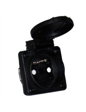 Tp Electric 3101-326-0300 1X16A Pano Prizi 16A Siyah Fransız Tipi IP54 Vidalı