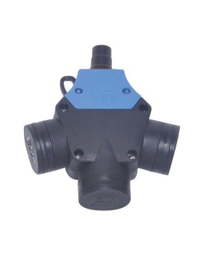 Tp Electric 3101-316-0300 3X16A Üç Yönlü Monofaze Grup Priz Fransız Tipi IP54 Vidalı