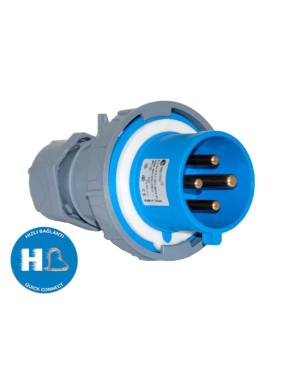 Tp Electric 3027-301-0900-9h 4X32A CEE Norm Düz Fiş Hızlı Bağlantı IP67