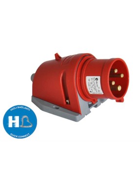 Tp Electric 3026-312-1600 4X32A CEE Norm Duvar Fişi Hızlı Bağlantı IP44