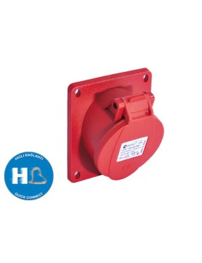 Tp Electric 3026-309-1600 4X32A CEE Norm Eğik Makine Prizi 83X90 Hızlı Bağlantı IP44