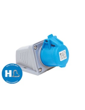 Tp Electric 3026-307-0900-9h 4X32A CEE Norm Duvar Prizi Hızlı Bağlantı IP44