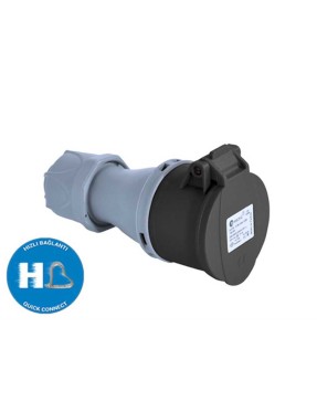 Tp Electric 3026-304-0300-5h 4X32A CEE Norm Uzatma Prizi Hızlı Bağlantı IP44