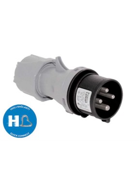 Tp Electric 3026-301-0300-5h 4X32A CEE Norm Düz Fiş Hızlı Bağlantı IP44
