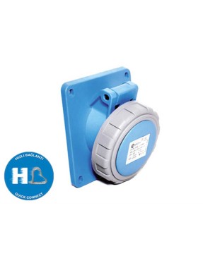 Tp Electric 3025-309-0900 3X32A CEE Norm Eğik Makine Prizi 83X90 Hızlı Bağlantı IP67