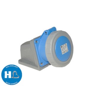 Tp Electric 3025-307-0900 3X32A CEE Norm Duvar Prizi Hızlı Bağlantı IP67