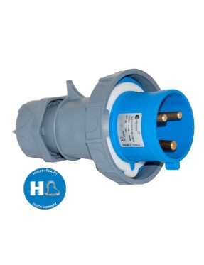 Tp Electric 3025-301-0900 3X32A CEE Norm Düz Fiş Hızlı Bağlantı IP67
