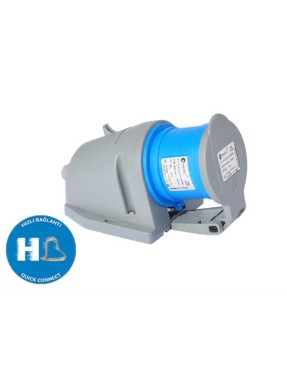 Tp Electric 3024-313-0900 3X32A CEE Norm Duvar Fişi Koruma Kapaklı Hızlı Bağlantı IP44