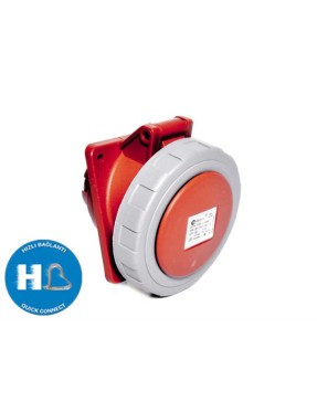 Tp Electric 3023-309-1600 4X16A CEE Norm Eğik Makine Prizi 83X90 Hızlı Bağlantı IP67