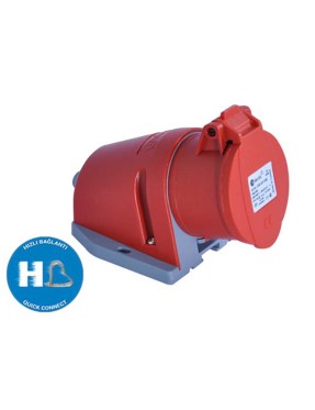 Tp Electric 3022-307-1600 4X16A CEE Norm Duvar Prizi Hızlı Bağlantı IP44