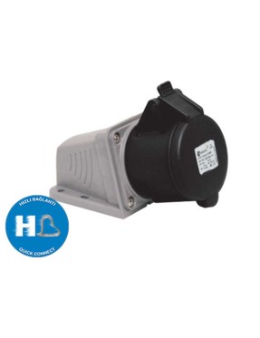 Tp Electric 3022-307-0300-7h 4X16A CEE Norm Duvar Prizi Hızlı Bağlantı IP44