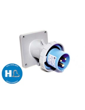 Tp Electric 3021-318-0900 3X16A CEE Norm Eğik Makine Fişi 85X85 Hızlı Bağlantı IP67